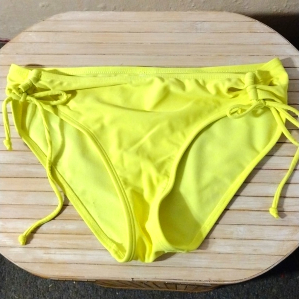 Neon yellow bikini bottoms